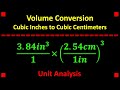 Basic Conversion:  Cubic Inches to Cubic Centimeters ❖ Unit Analysis