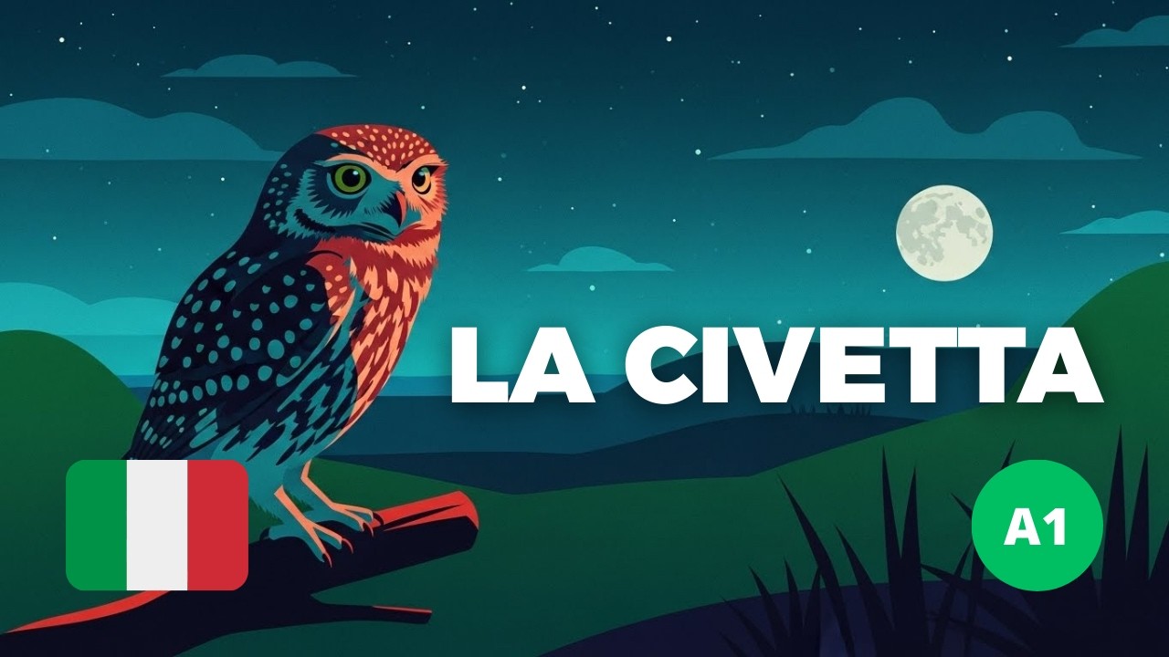 Learn Italian with Stories: The Colorful Owl (A1 Beginner Italian)