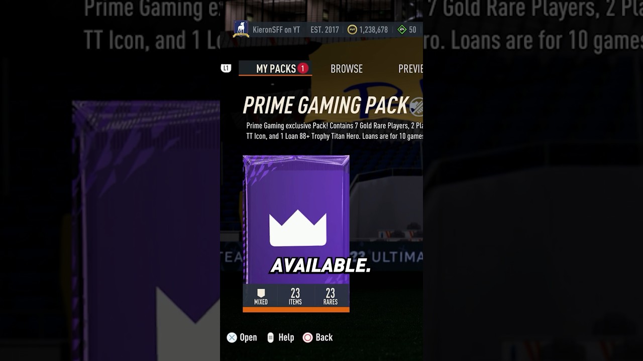 Prime Gaming Pack 9: How to get the FIFA 23  Prime Gaming Pack  9 for free