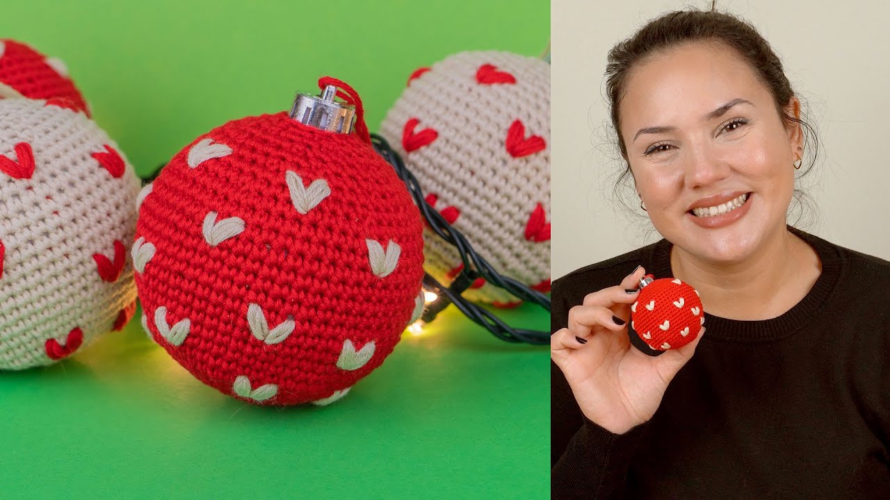COMO FAZER BOLA PARA ARVORE DE NATAL DE AMIGURUMI | ATELIÊ JÉSSICA BRANDÃO | #125