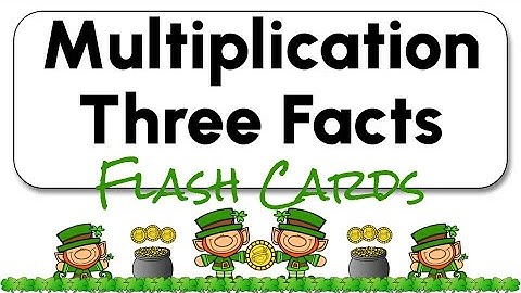 Multiplication Flashcards 3