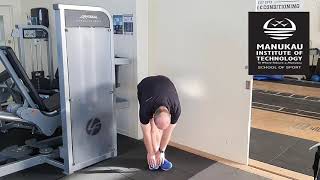 Standing Crossover Hamstring Stretch