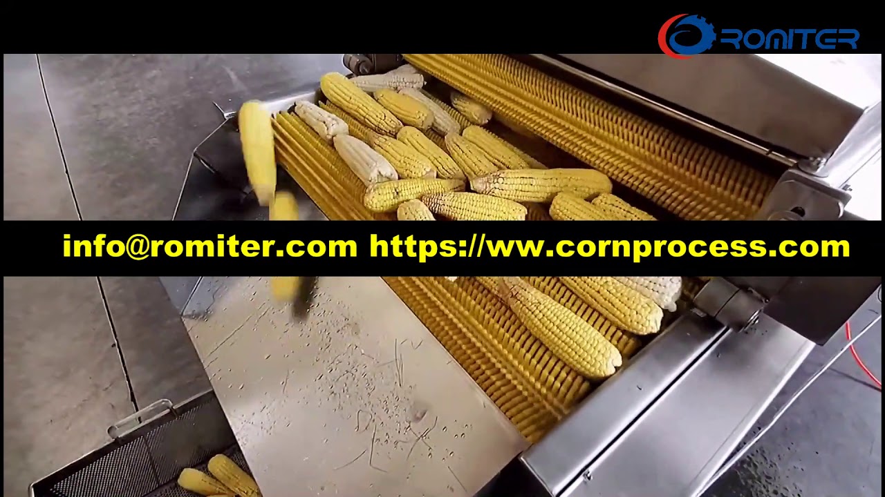 Automatic Corn Silk Cleaning Removing Machine