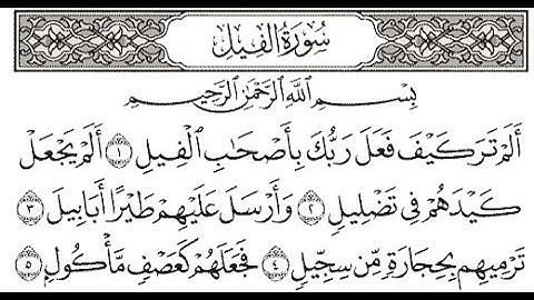 سورة الفيل - القارئ سعود الشريم