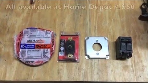 Installing a 240V outlet for electric vehicle charging