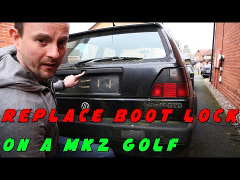 How to replace the Boot lock on a MK2 Golf