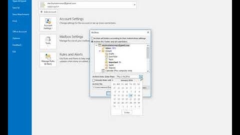 How to archive emails on Outlook 2013 and 2016