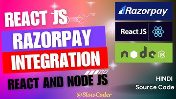 Razorpay Payment Gateway Integration with React and Node Js, Express Js | Hindi | Source Code