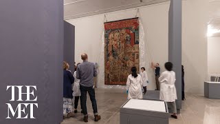 Hanging the Troy Tapestry | Time-Lapse