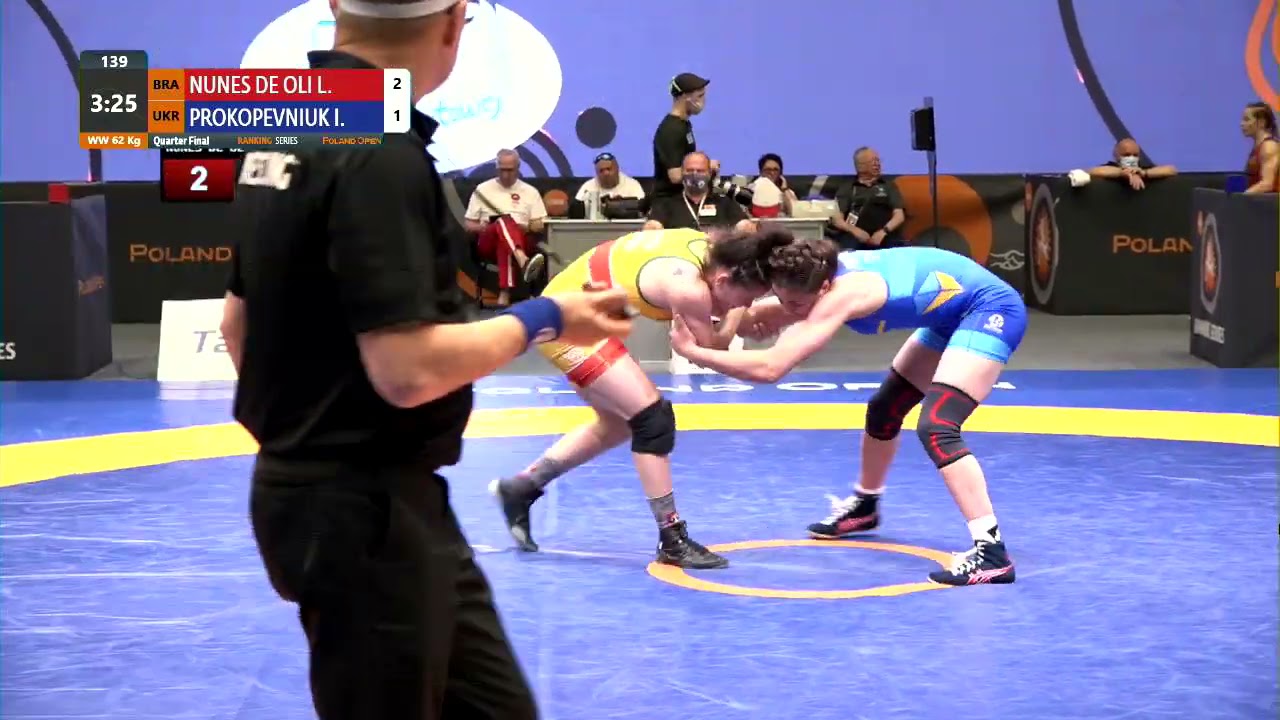 1/4 WW - 62 kg: L. NUNES DE OLI (BRA) v. I. PROKOPEVNIUK (UKR)