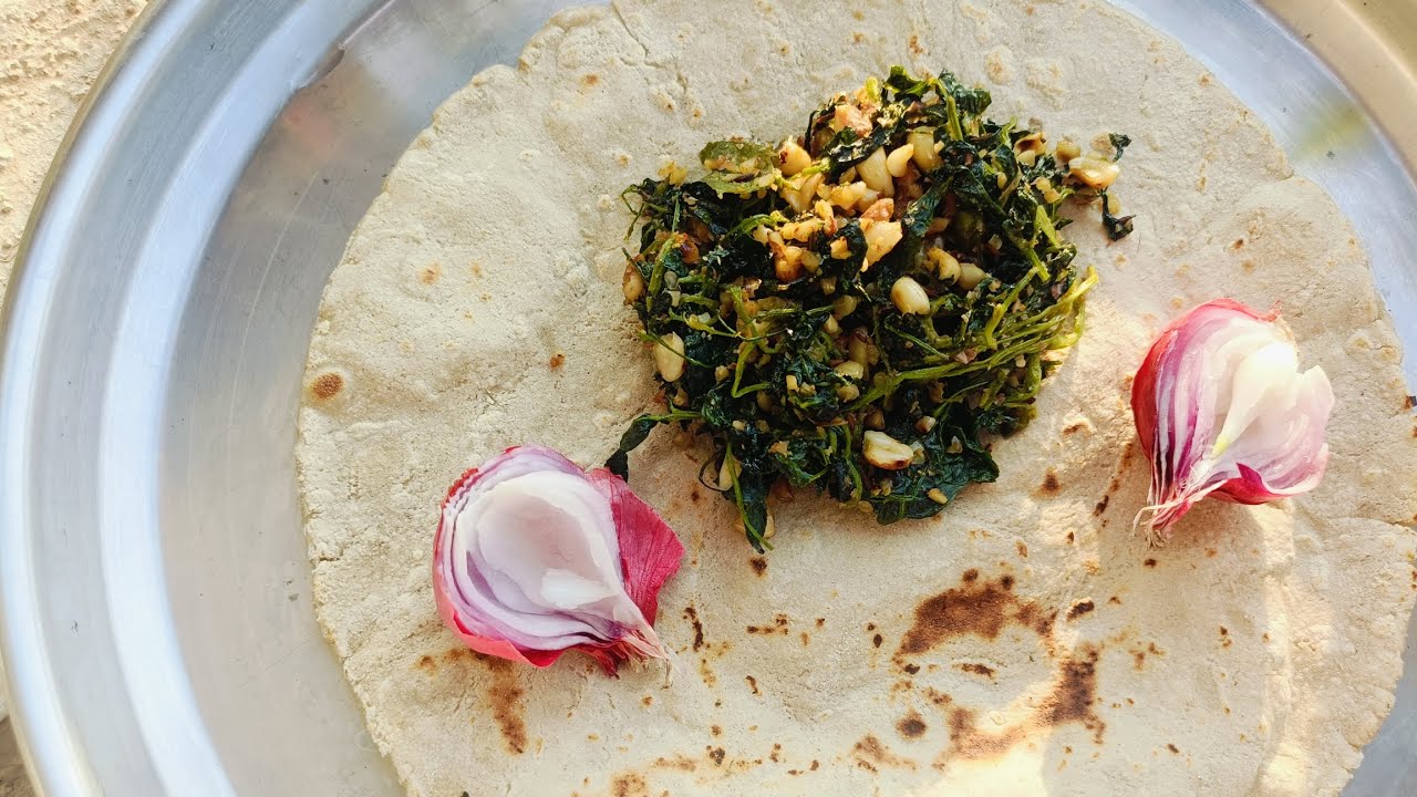 Simple & Healthy Methichi Bhaji + Jawari Bhakri | Authentic Village Recipe