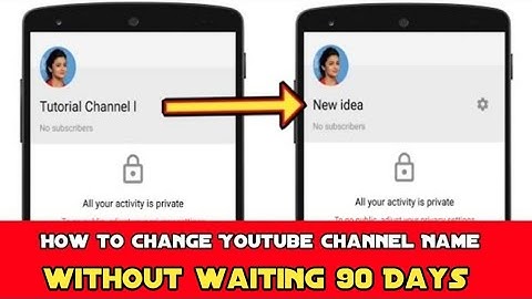 How to Change Youtube Channel Name Without Waiting 90 Days || Changed too recently ||