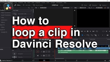 how to loop a clip in davinci resolve