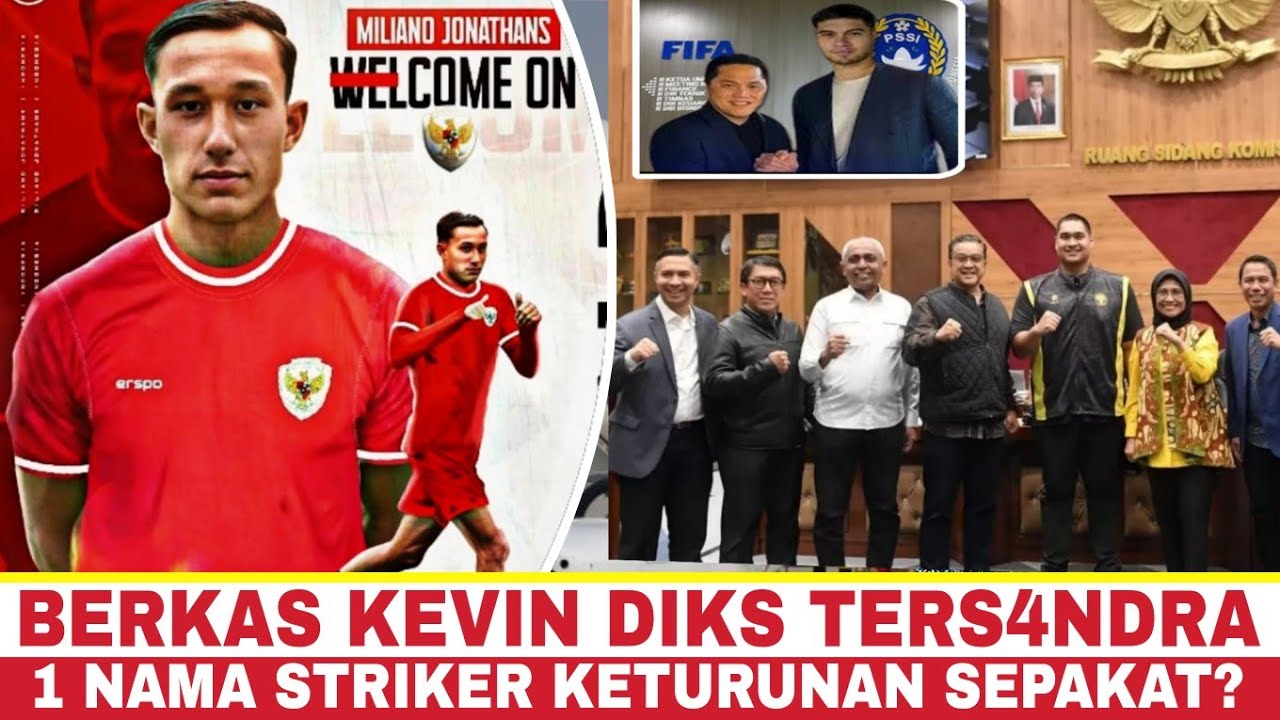 timnas Indonesia~debut kevin diks tertunda~milliano jonathan ...