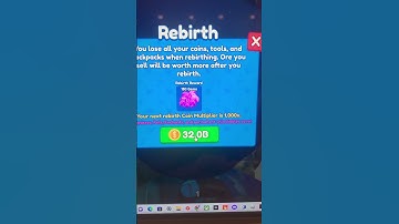 My 100th rebirth in mining simulator 2 #roblox #miningsimulator2