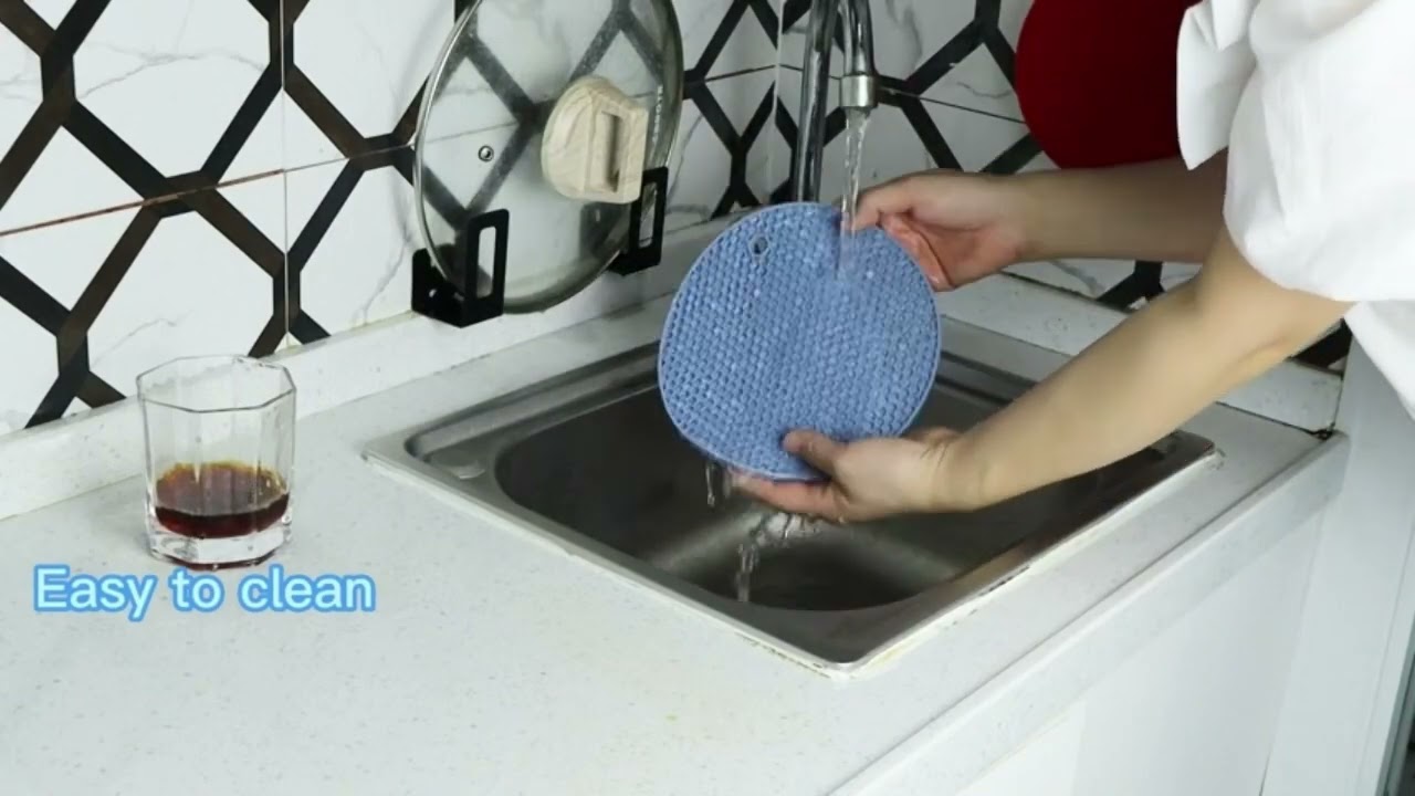 Walfos Silicone Trivet Mats Heat Resistant Pot Holders Set Multipurpose