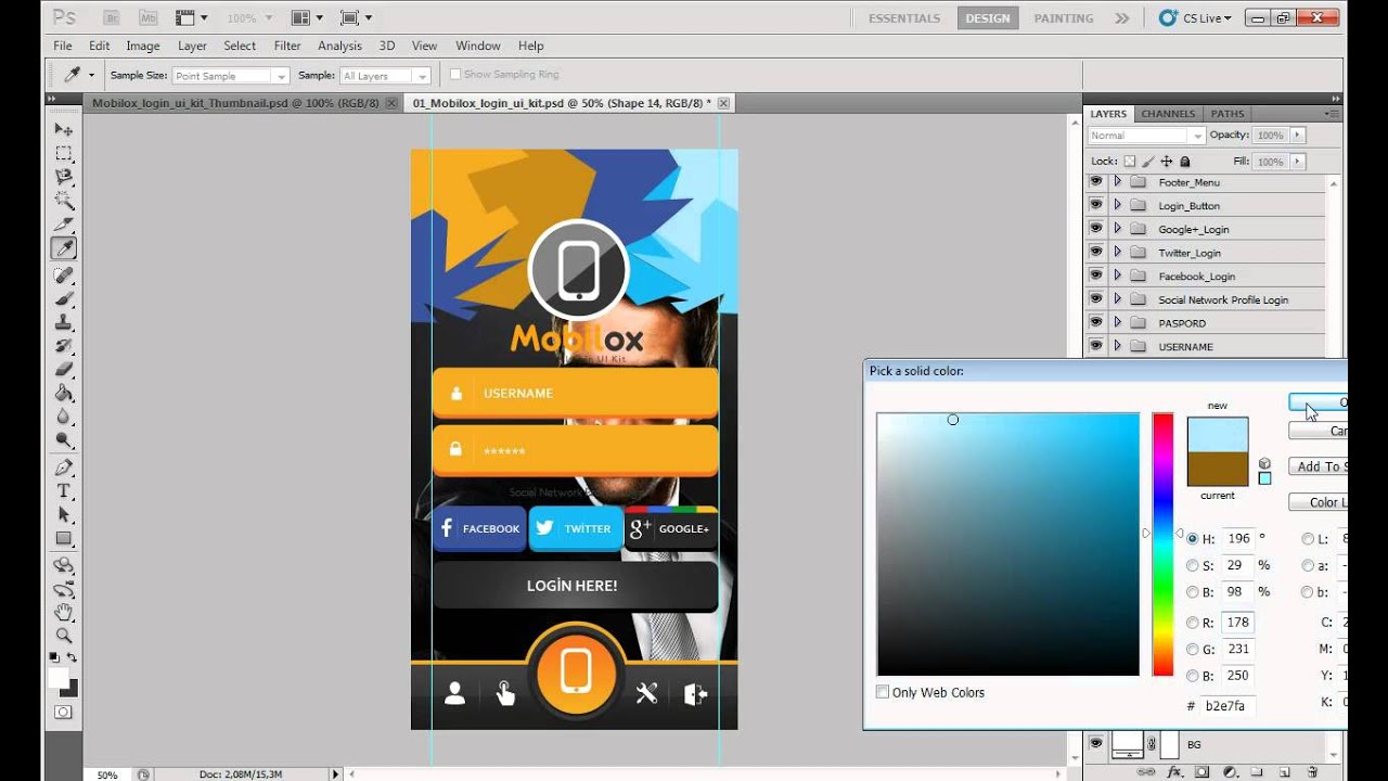 Mobilox Login ui Kit   v2   Tutorials