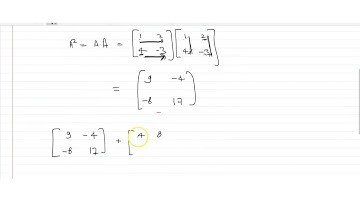The matrix `A^2 + 4 A-5I`, where `I` is identity matrix and `A = [[1,2],[4,-3]]`equals :