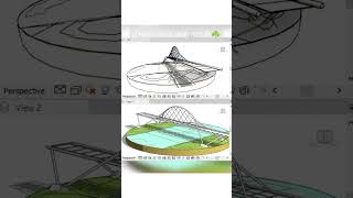 #revit #architecture #conceptual #bridge #landscape 🍃🌱🌉 Bridge in Revit