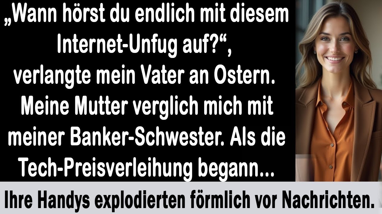 „Papa nannte meine Arbeit jahrelang ‚Internethobby‘ – dann explodierten seine Telefone mit Nachrichten über genau dieses Unternehmen. Beim Osteressen stritt er sich mit mir, während ich heimlich...