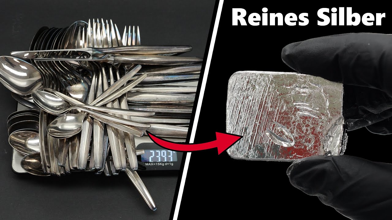 Ebay SILBERBESTECK gekauft und WERTVOLLES Silber gewonnen  [𝟰𝗞] | JJChemistry