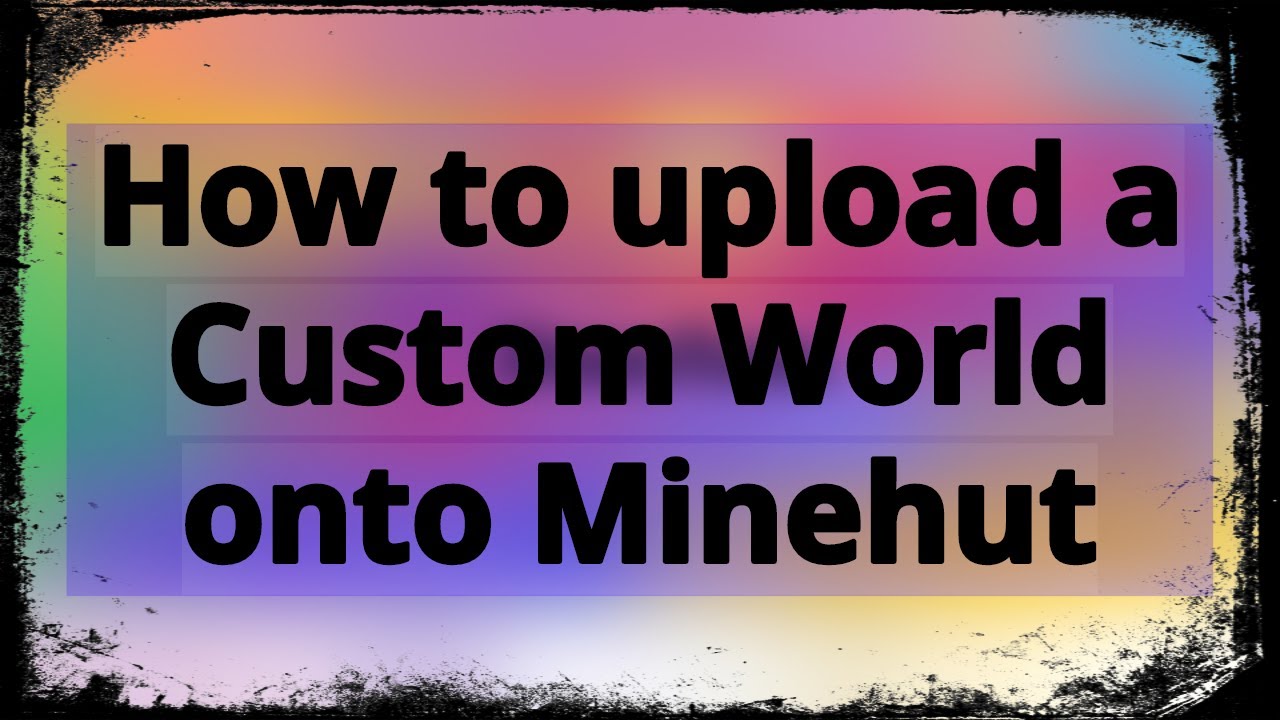 How to upload a singleplayer world to minehut 1 16 4 youtube