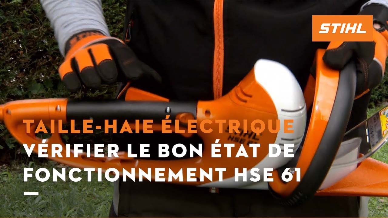 Vérifier le bon état de fonctionnement (HSE 61) Taille