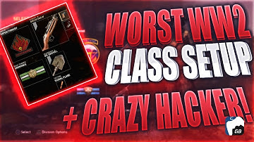 PLAYING AGAINST A CRAZY CHEATER! (COD WW2) + THE WORST WW2 CLASS SETUP