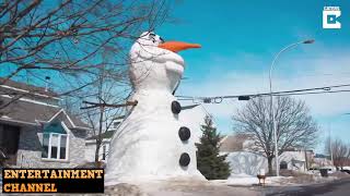 Giant Olaf snowman