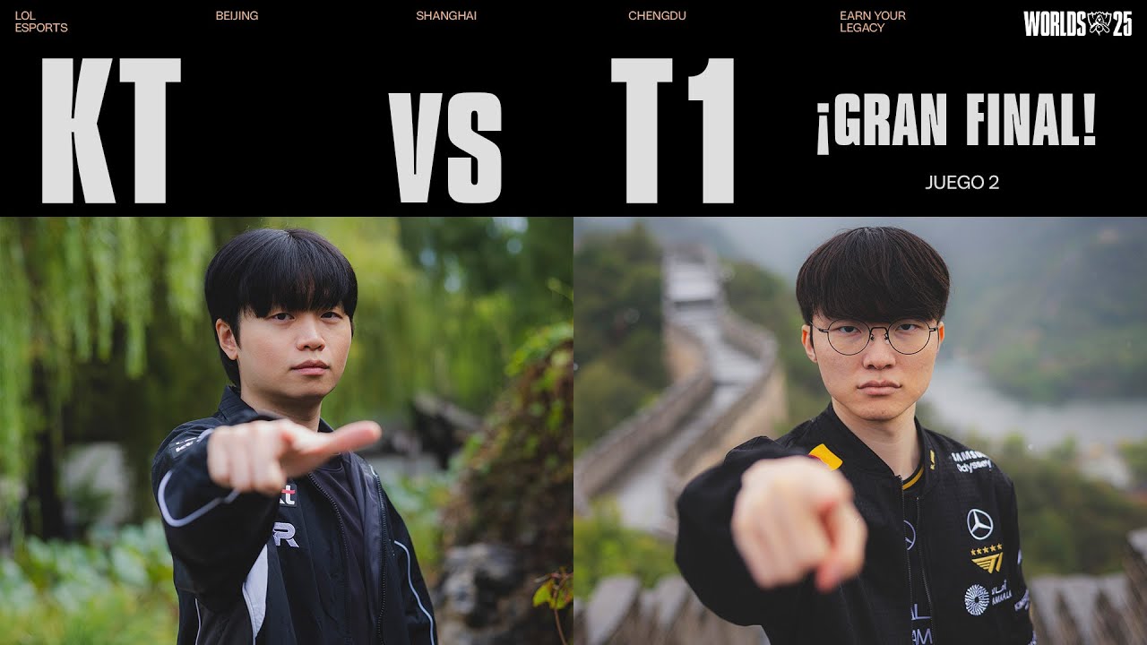 KT vs T1 | WORLDS 2025 | ¡GRAN FINAL! | Partida 2