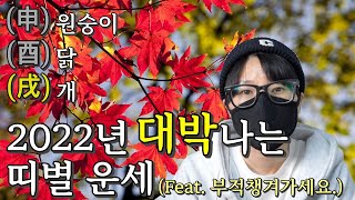 2022년 임인년 대박나는 띠별운세 (원숭이,닭,개) feat.행운부적