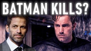 Why Zack Snyder Is Wrong About Batman Killing