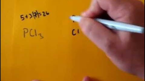Lewis Dot Structure of PCl3 (Phosphorous TriChloride)