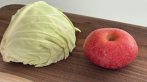 밥 대신 양배추와 사과를 이렇게 드셔보세요! 운동 없이도 살이 빠지는 건강한 다이어트 요리