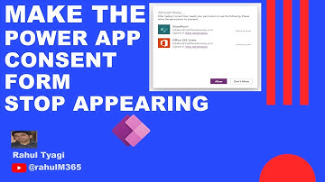How to hide/disable consent form in power apps?