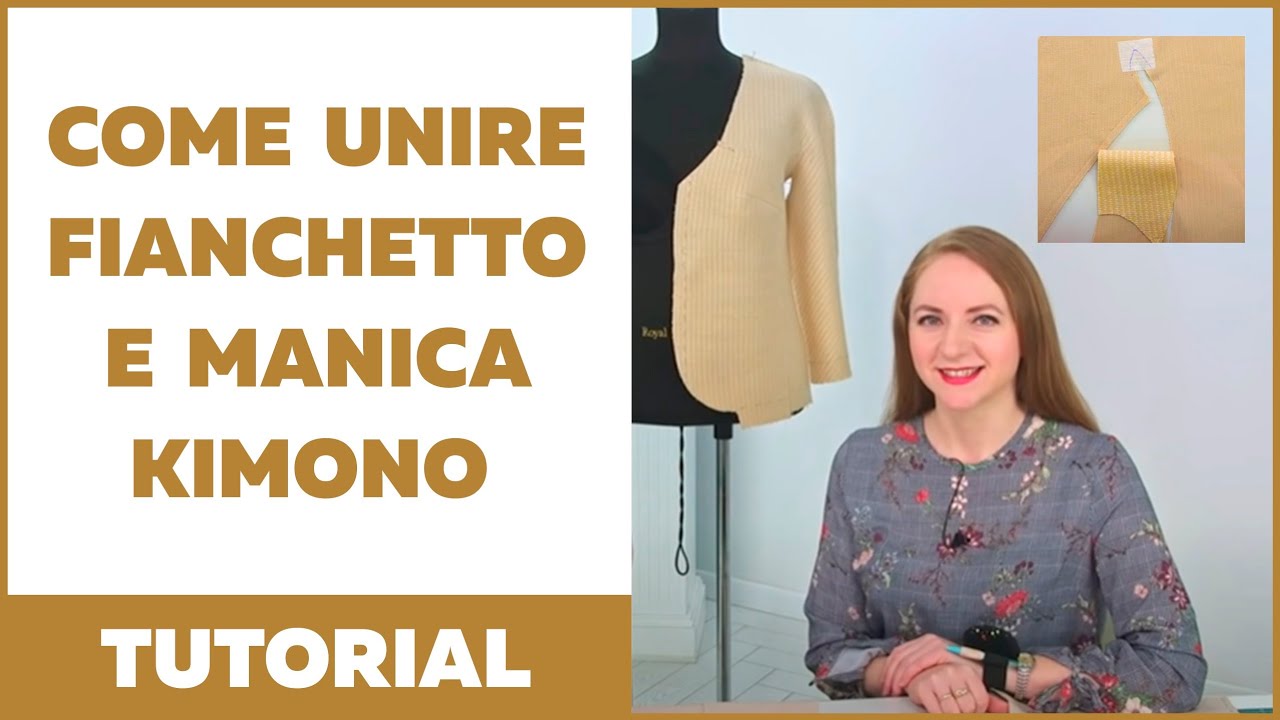 Tutorial. Come unire un fianchetto alla manica kimono.  Lezione di cucito. Metodo Paukshte.