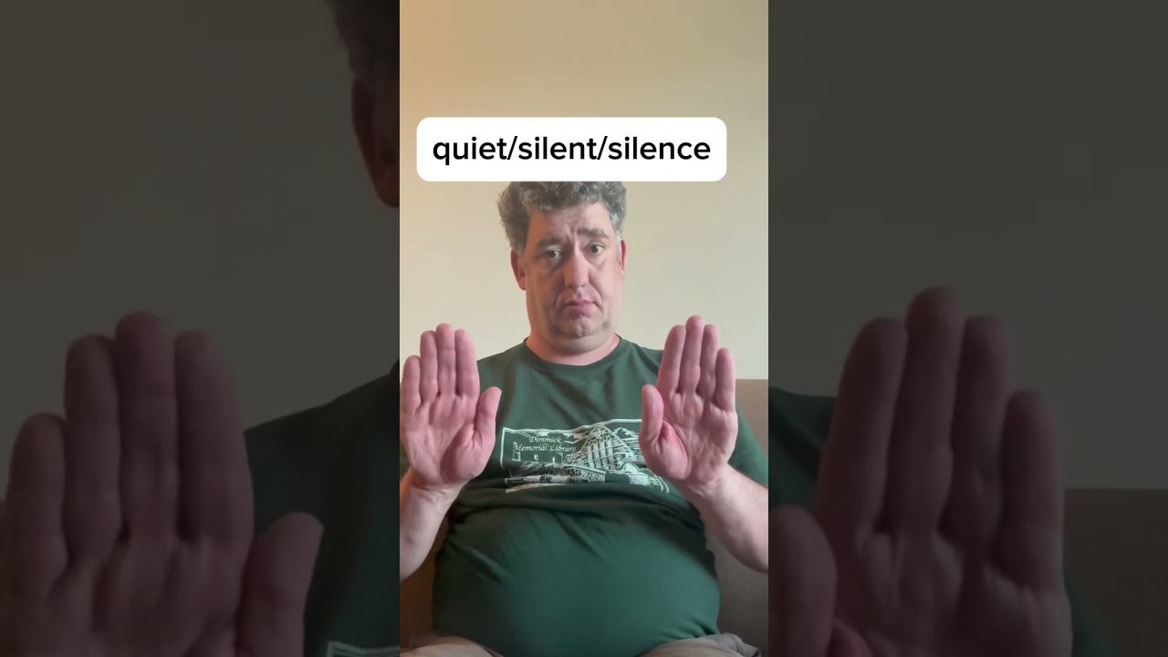 ASL sign for quiet / silent / silence / Learn ASL