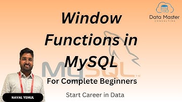 44. Window Functions in MySQL | Introduction to MySQL