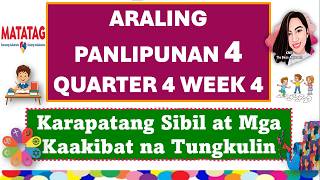ARALING PANLIPUNAN 4 QUARTER 4 WEEK 4 MATATAG CURRICULUM #aralingpanlipunan4quarter4week4