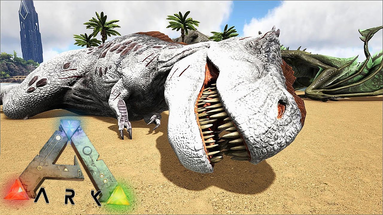 TYRANNOSAURUS REX ALBINO #54 - ARK SURVIVAL EVOLVED RAGNAROK GAMEPLAY ...