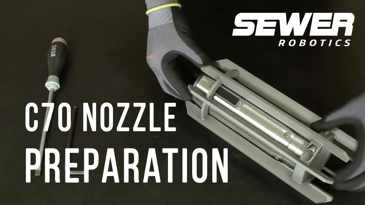 Sewer Robotics C70 Video Nozzle preparation