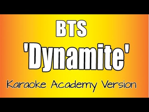 Bts 방탄소년단 Dynamite Karaoke Version Youtube