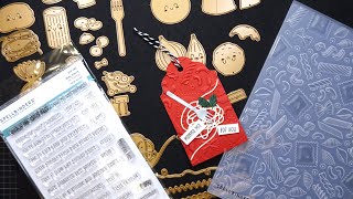 Spellbinders "Pasta Friends" Handmade Gift Card Holder Tag Tutorial! Buon Appetito Collection!