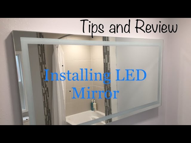 Diy Led Mirror Installation Personal, How To Install A Vanity Mirror With Lights