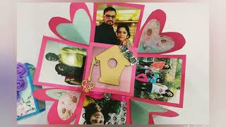Explosion box for wife | Pink - Purple - blue | Colorful explosion box with love| Winks of joy screenshot 3