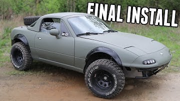 Lifted Widebody Miata Part 2 - Paint, Weather Proofing, & Rear Bash Bar