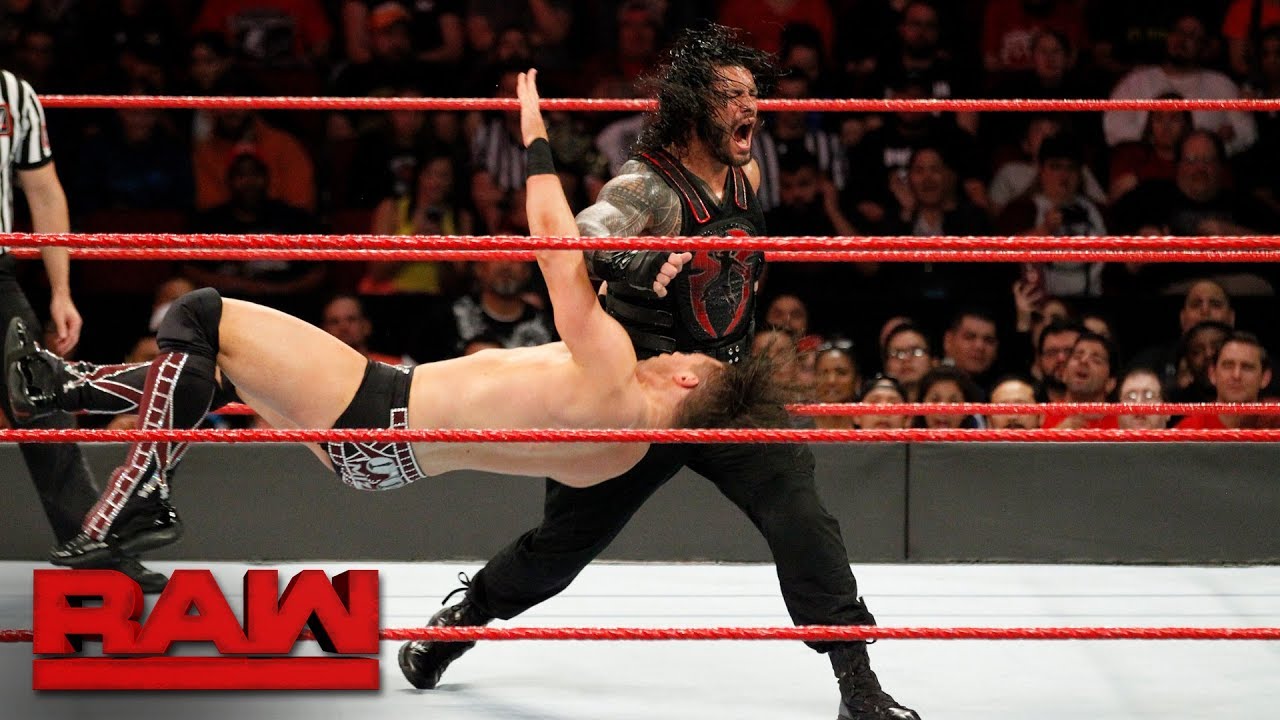 The Miz Vs Roman Reigns Intercontinental Championship Match