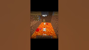 Minecraft Lava Trap Moment ☠️ #shorts #minecraft