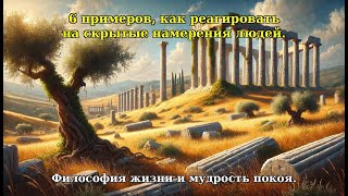 Стоицизм. 6 примеров, как реагировать на скрытые намерения людей. Философия жизни и мудрость покоя