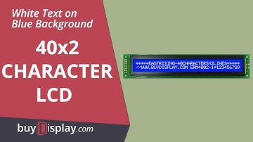 3.3V or 5V Blue LCD 40x2 Arduino Library Character Display Module